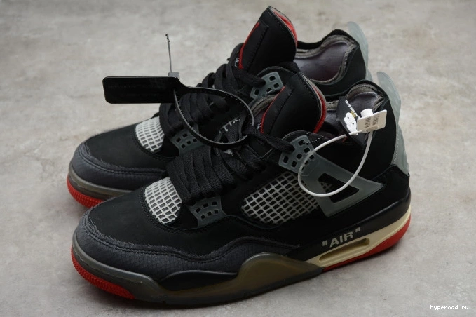 White Air 4 x Retro Off Jordan Bred CV9388-001 0712